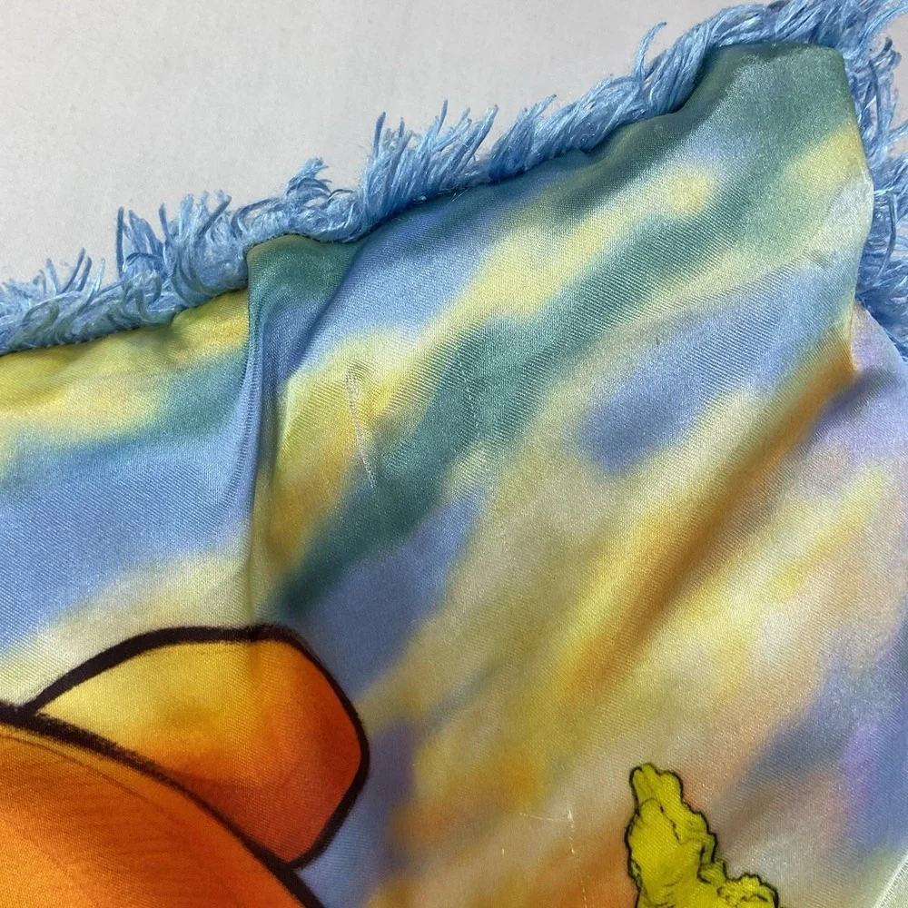 Disney Winnie the Pooh & Piglet Shaggy Throw Pillow 16x16 Square Cushion Vintage